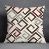Dark Red Geometric Pattern Pillowcase Car Ornaments Office Living Room Home Pillowcase