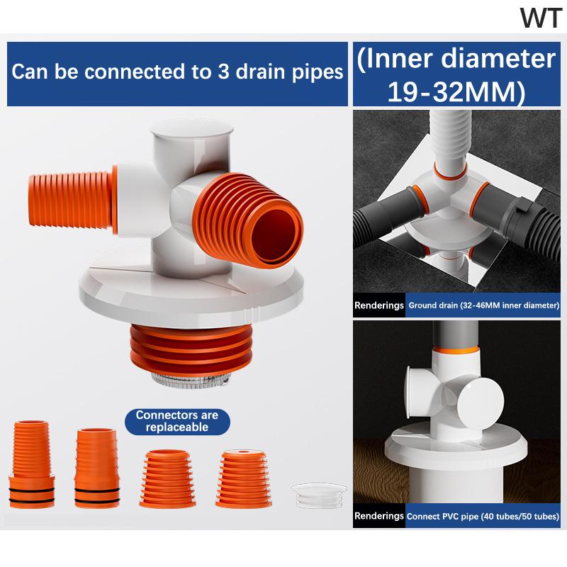 

3 In 1 Floor Drain Cover,Washing Machine Floor Drain Cover,Anti-Overflow Deodorant,Garage Floor Drain Shower Drain Cover белый