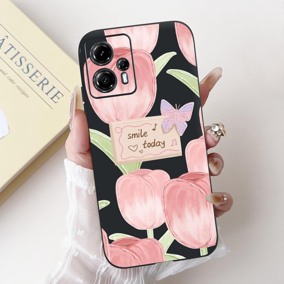 For Motorola Moto G13 G23 Case Lovely Panda Daisy Painted Cover Soft Silicone Phone Case For Moto G23 G 13 MotoG13 MotoG23 Coque