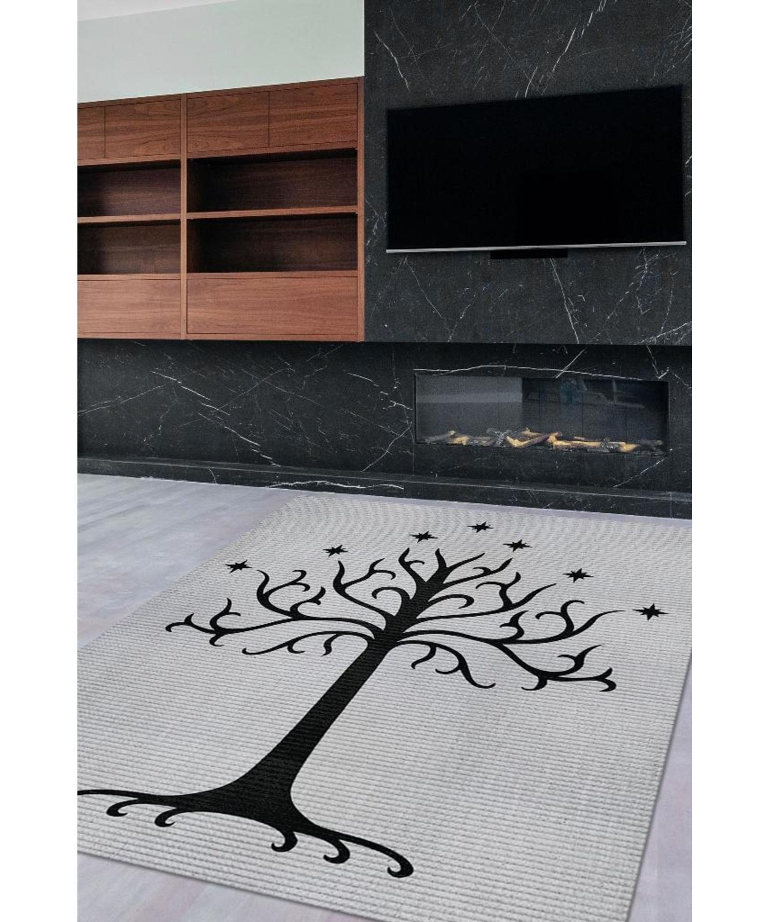 

Wood of Gondor Woven Backed Washable Non-Slip Lord of the Rings Movie Rug