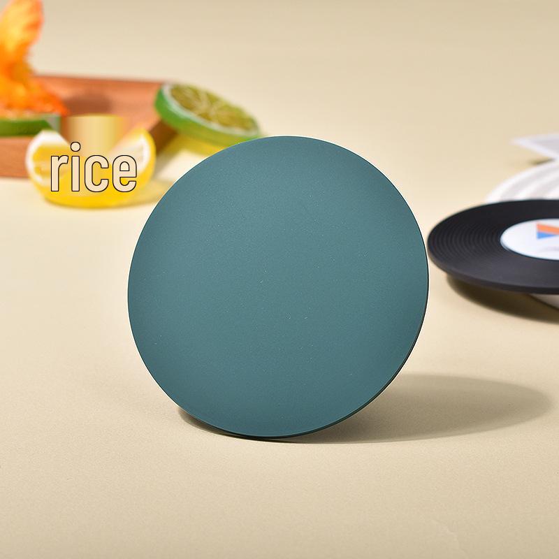 Printed Soft Rubber Coaster Mat - Heat-Resistant Dining Table Bowl Pad for Cafe & Hotel