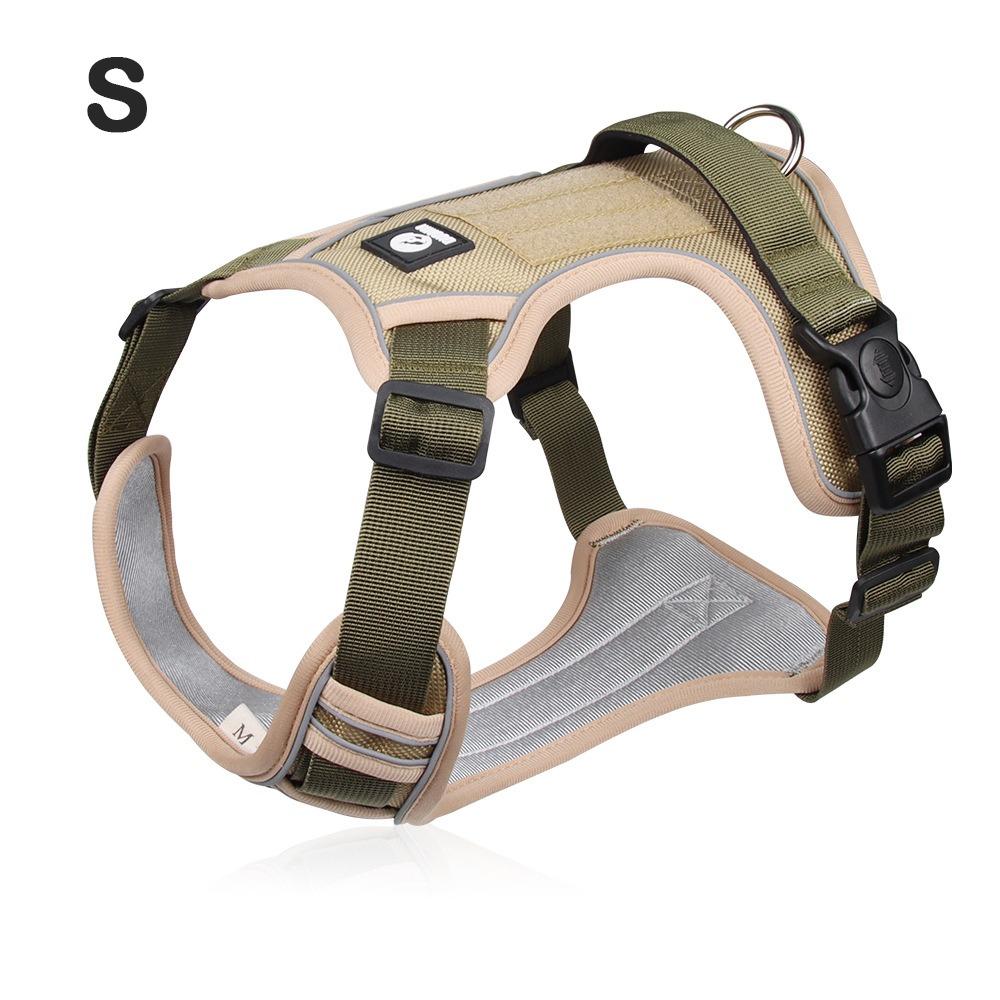 Shockproof Dog Leash Vest Wear-resistant Anti-chew Pet Dog Training Vest Reflective Adjustable Dog Leash