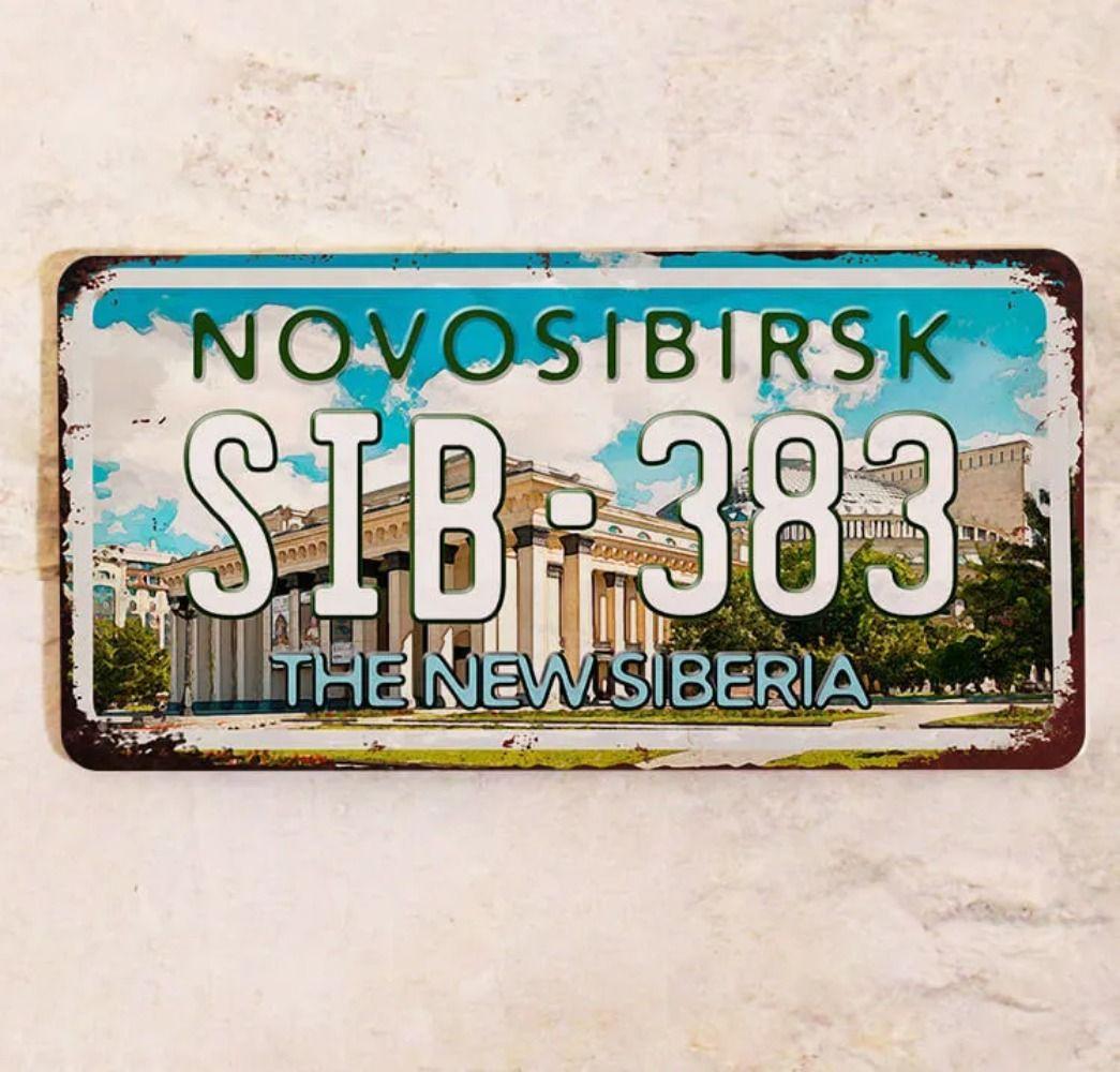 Yekaterinburg Car License Plate Metal Souvenir Decor 15x30cm