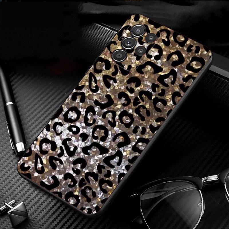 Phone Case for Samsung S26 S25 S24 S23 S22 Ultra S23 S22 S25 Plus S24 FE S26Edge Pink Leopard Print Case