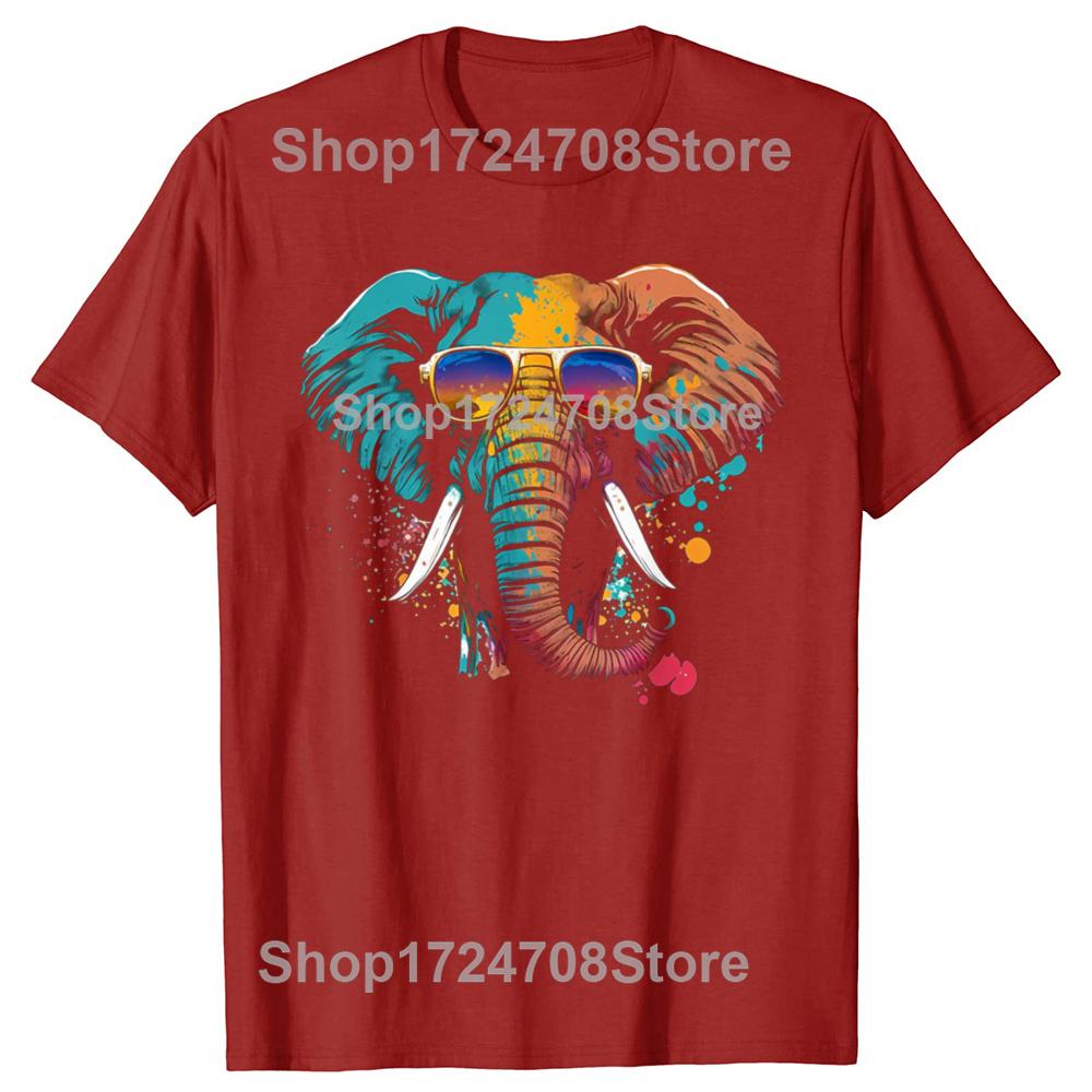 Funny Vintage Cute Elephant Lover Animal Wild Graphic Tshirt Men Women Fashion Oversized Tshirts Mens 100 Cotton T Shirt