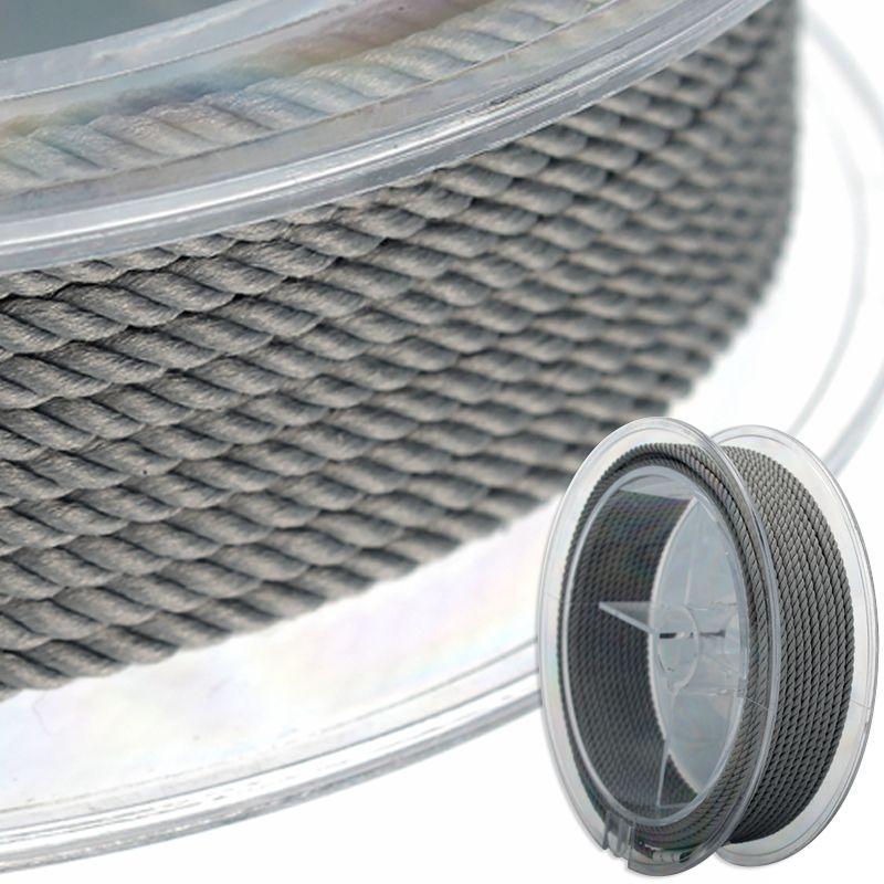 

Подвеска из вощеного шнура своими руками, плетеный браслет Grey(Light gray 2mm 9 #1 m)