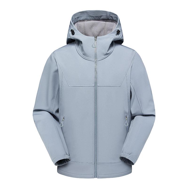Couples' Hooded Windbreaker: Autumn/Winter Travel, Soft Shell, Windproof, Waterproof, Breathable, Warm, Mountaineering Single Layer.