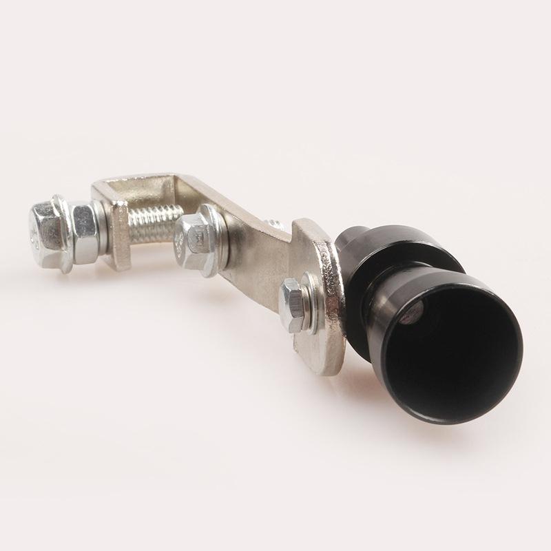 CHIZIYO Black S/M/L/XL Size Universal Car BOV Muffler Exhaust Pipe Turbo Sound Whistle Simulator Sound