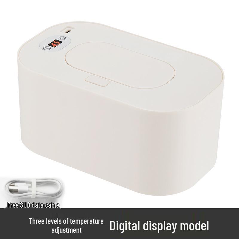Portable USB Baby Wipes Warmer – Insulated, Constant Temperature, Ideal for Travel.