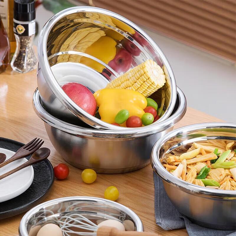 Camellia Stainless Steel Mixing Bowl