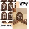 Wooden Wedding Dining Table Number Plate, Table Decoration, Oversized Sign, Party Arched Table Number