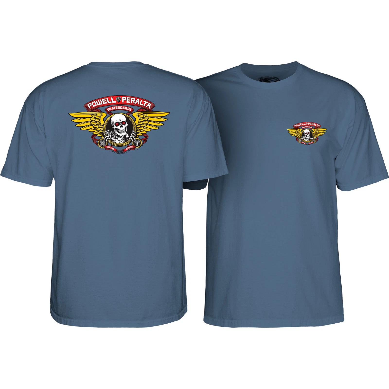 Powell Peralta Skateboards Shirt Winged Ripper Indigo Blue XL