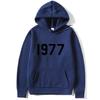 High Street 1977 Printed Couple Hooded Sweater Pullover Trendy Top Couple