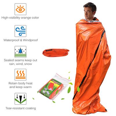 Outdoor Waterproof Emergency Survival Tent Shelter with Sleeping Bag for Camping Hiking Adventure