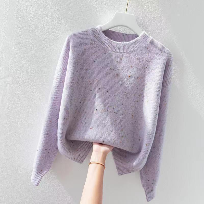 

Chic Women s Sweater for Fall/Winter - Loose, Sweet, Fresh, Gentle Style, Slimming Pullover Knitwear, Ideal as a Base Layer Outerwear. S (Recommended Weight: 80-95 lbs)