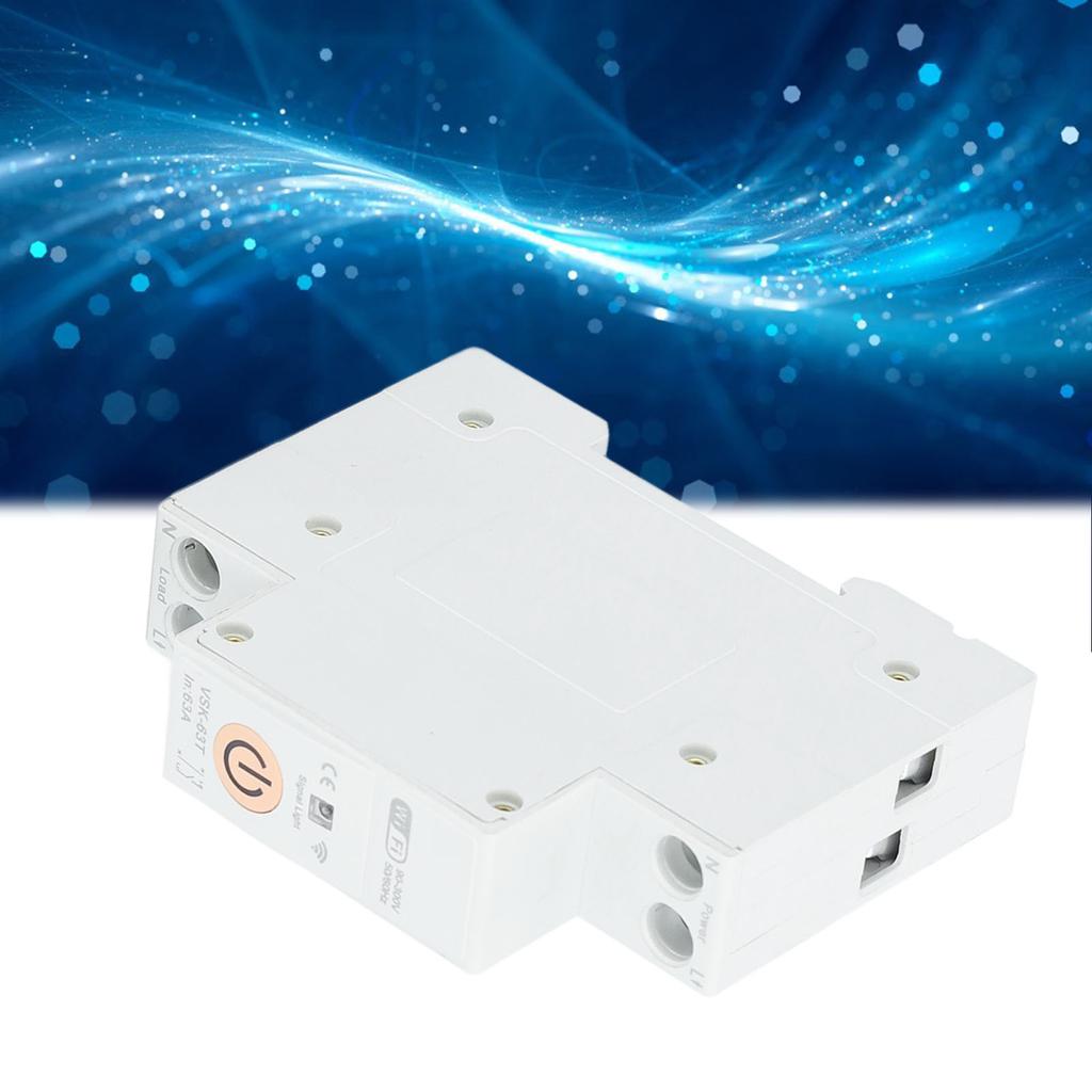 WiFi Schalter Sicherungsautomat 1P 63A Fernbedienung Sprachsteuerung Timing Zyklus Smart Sicherungsschalter für Tuya 9