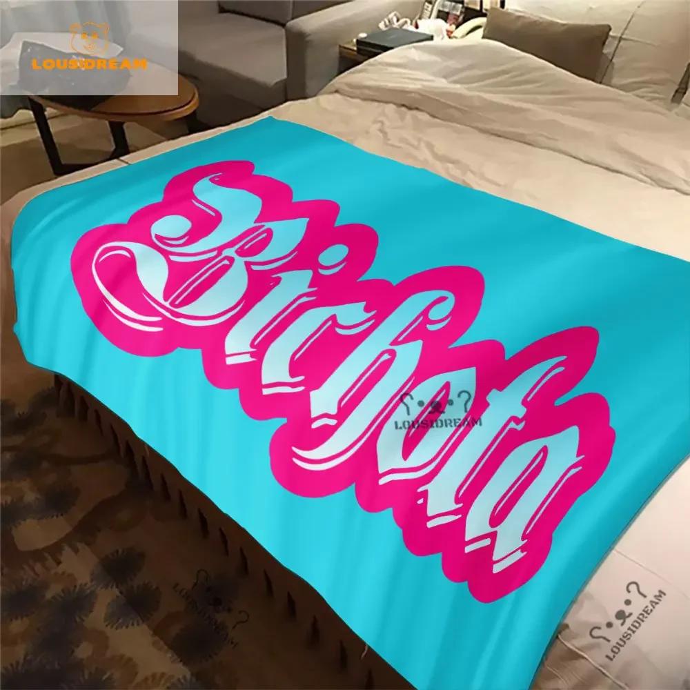 Karol G Bichota Blanket Personalized Warm Plush Cozy Home Girl Throw Blanket for Beding Comfortable Couch Lightweight Blanket