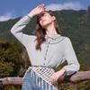 Betu Women's Hand-Embroidered Striped Cotton-Feel Long Sleeve Shirt