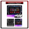 2Din Android Car-Play Car Radio,Toyota Camry V50 2012-2014,Multimedia Player Head Unit Stereo GPS Navigation BT WIFI,1+16GB