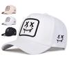 Unisex XX Lachendes Gesicht Stickerei Baseballkappen Frühling Herbst Outdoor Verstellbar Lässige Hüte Sonnenschutzmütze Sportkappe