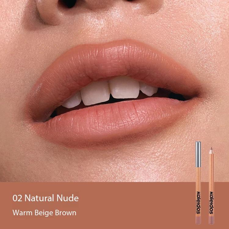 Kaleidos Makeup Lip Liner,High Pigmented Lip Stick Pencil for Shaping Sculpting Lips,Velvet Matte Finish,Vegan Cruelty-Free