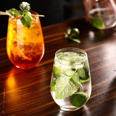 2er Set 13oz 375ml Kreativer Trinkwasserbecher Küche Bar Mojito Glas Long Island Ice Tea Becher Saft Milch Kaltgetränkebecher Party