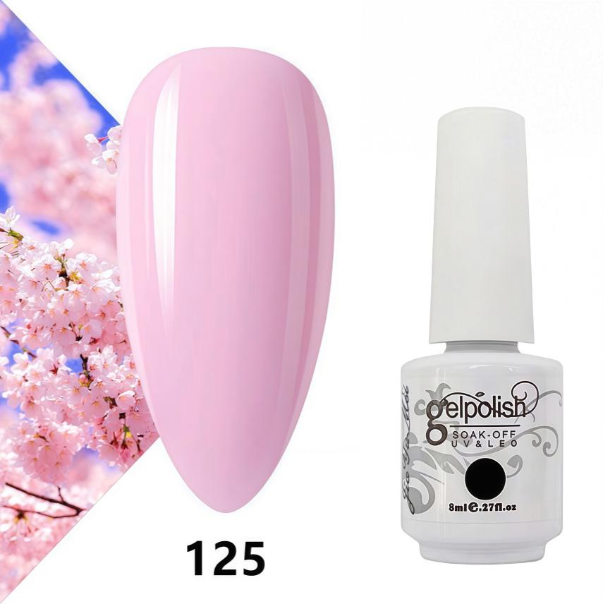 Amber Gel Polish Set: Gel Polish Manicure Kit with Whitening, Base Coat, and Sealer.