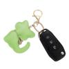 Tonecraft Cat Key Holder, Simple, Orthodox, Bag Charm, Popular, Stylish, Cute, Cat, PU Leather, Squishy, Green (light Green)