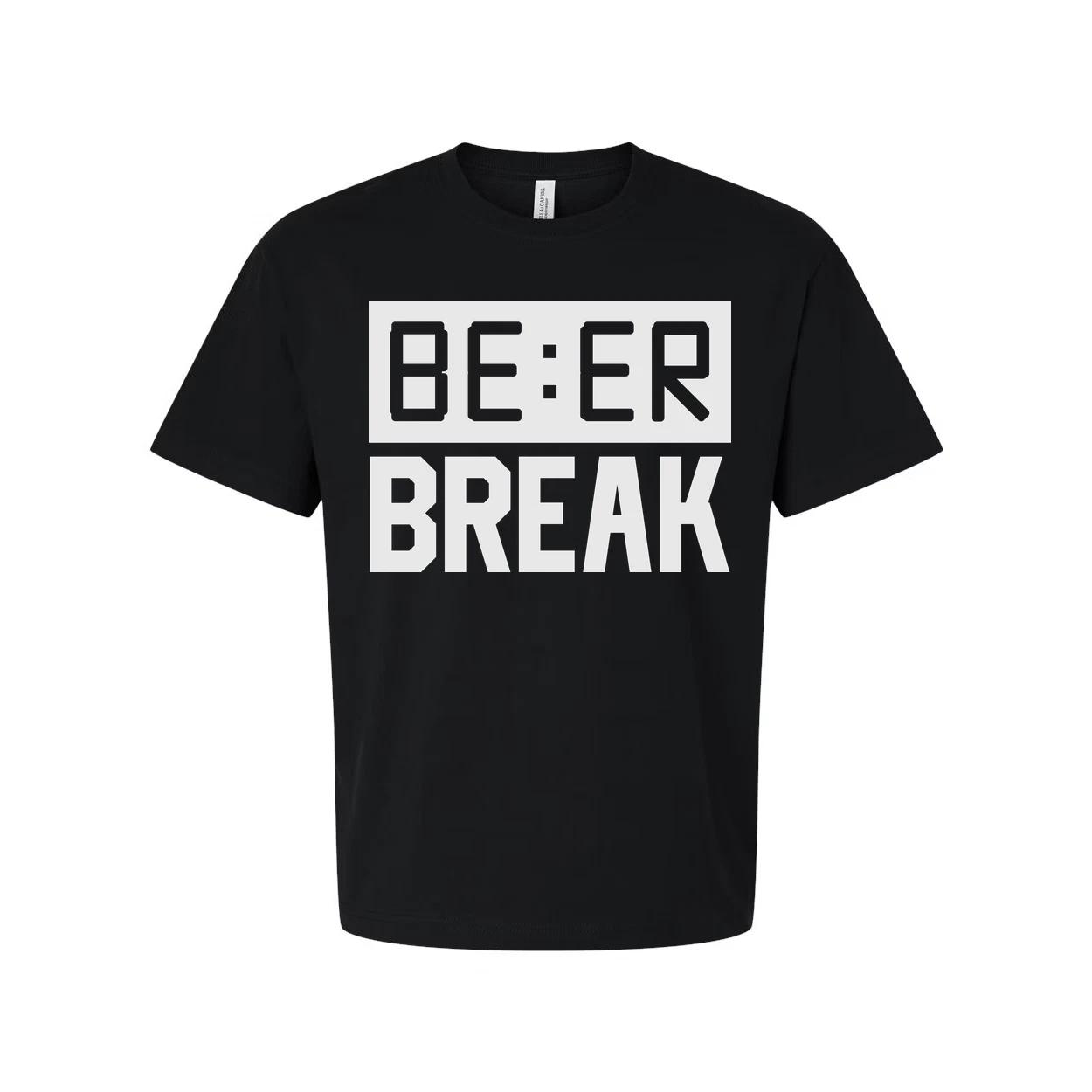 

Beer Break Unisex Graphic T Shirt With Bold Front Print For Everyday Casual Wear L