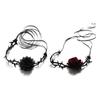 Retro Rose Clavicle Chain Necklace Thorny Rose Collar Ornament Sext Velvet-Belt Choker Gothic Collar Choker Necklace