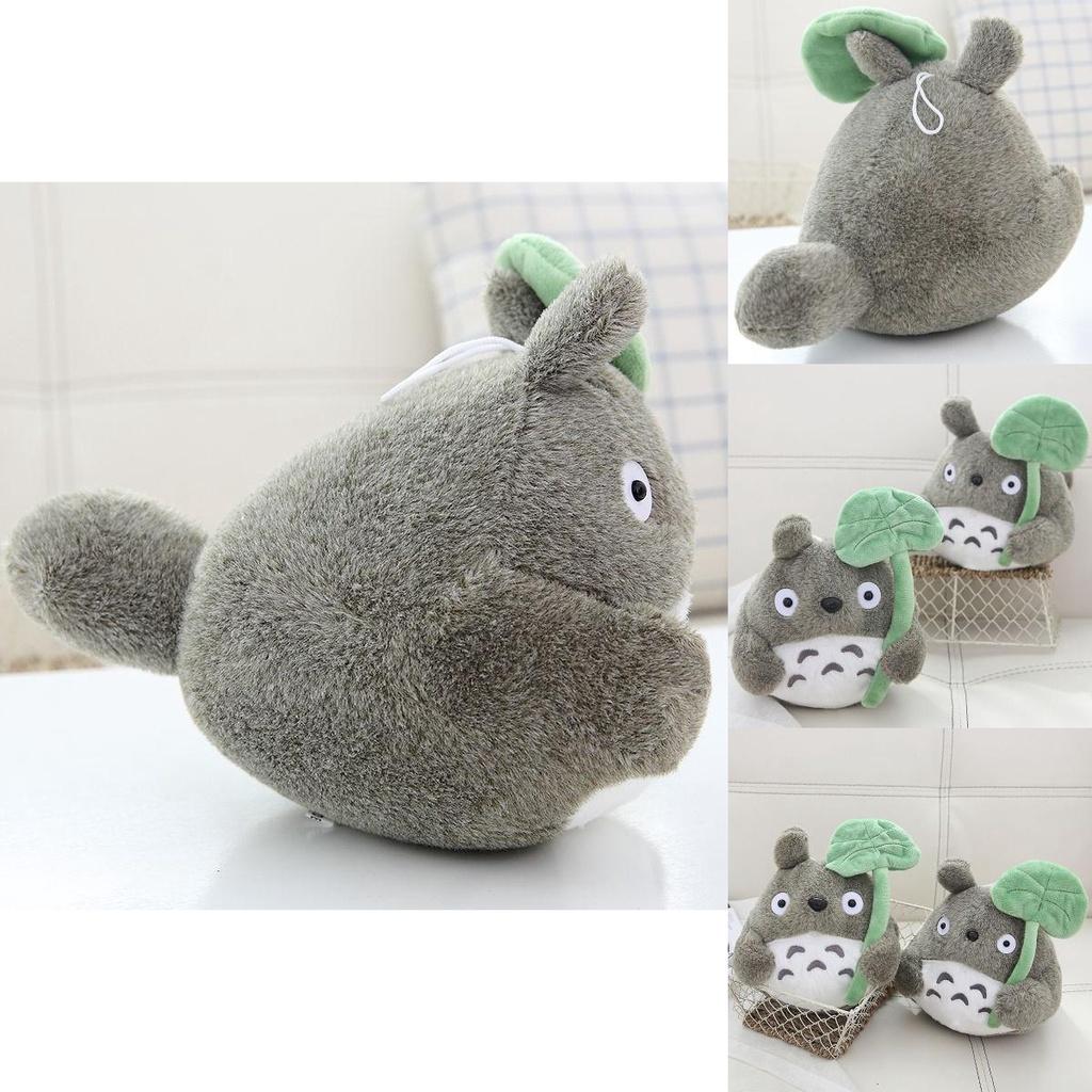 Cute Anime My Neighbor Totoro Plush Toy With Lotus Leaf 22/30cm Stuffed Kid Gift