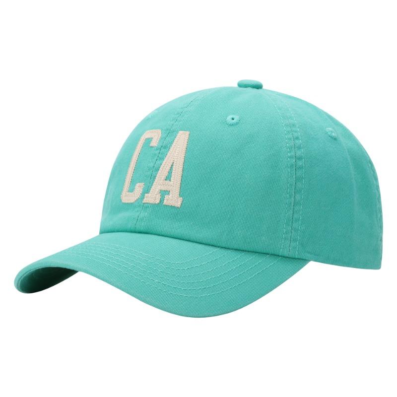 High quality high sense CA letter soft top baseball cap female couple tide show face small cap female summer