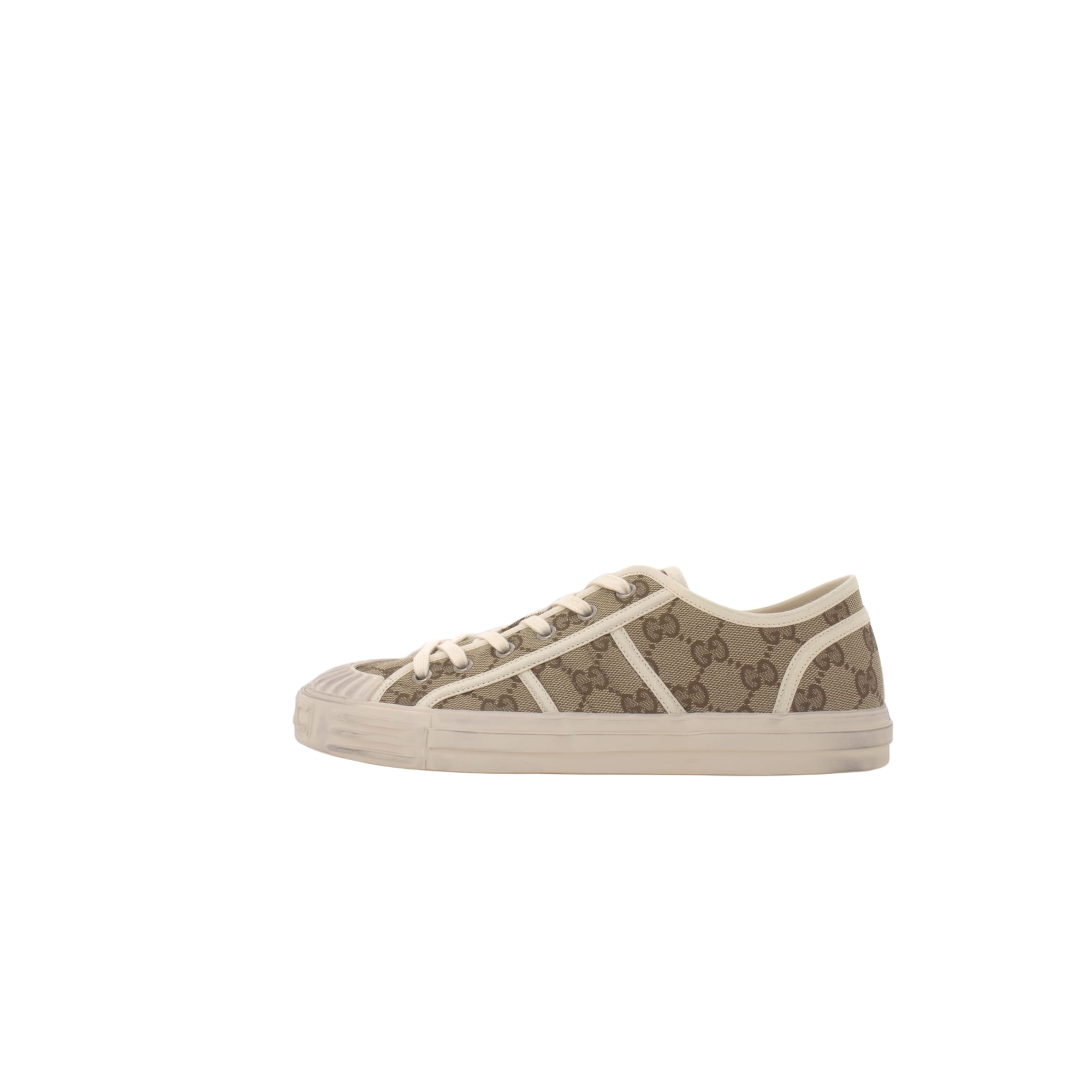 Gucci Gg Čības `Bēšs Melnalkšņa Monogramma`