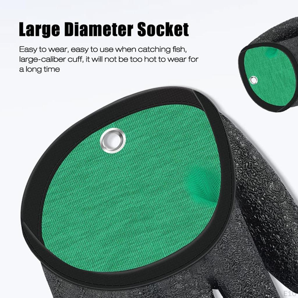 Fishing Gloves Fisherman Water Resistant Fish Hands Protector Nonslip