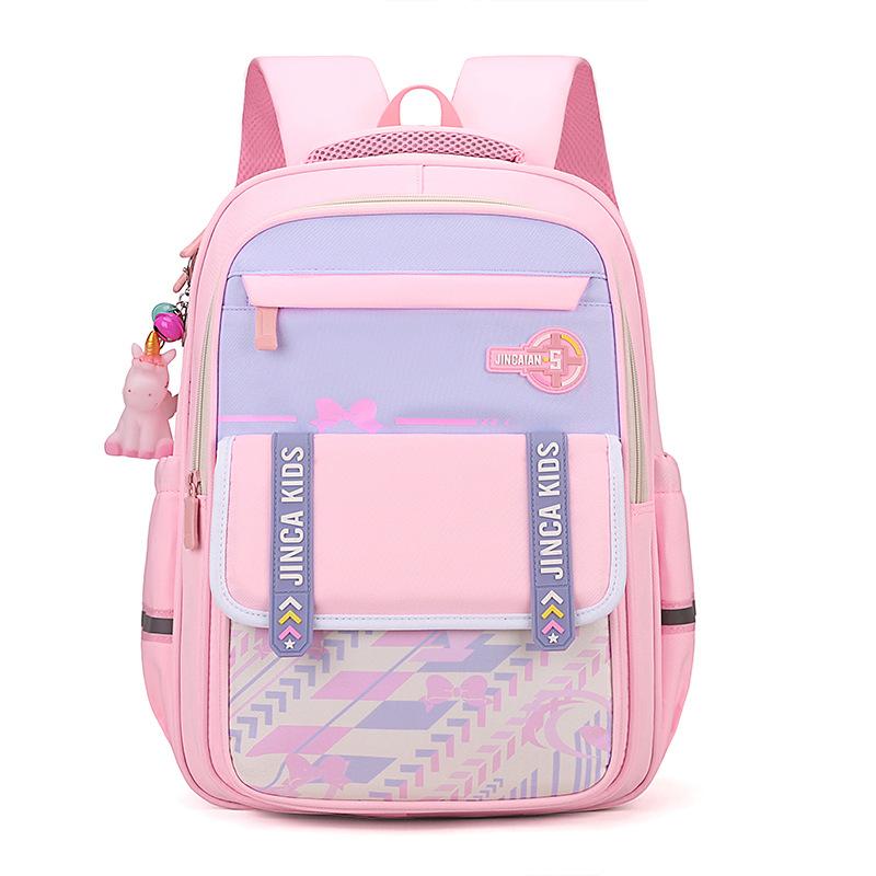 Schoolbag For Primary School Students Grade 1-6 Large Capacity Lightweight Backpack For Reducing Burden Backpack For Boys And Girls Children