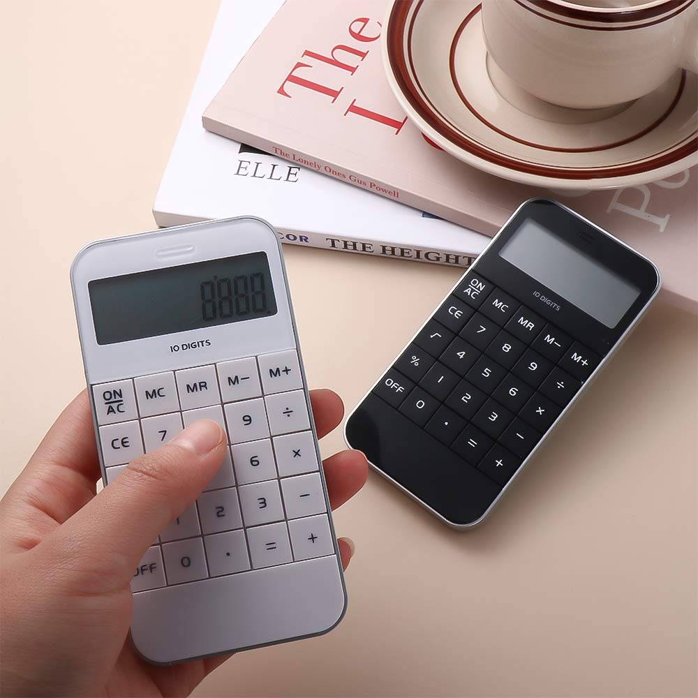 Fashion School Cheap Office Universal Promotional Black White Digit Calculator Electronic