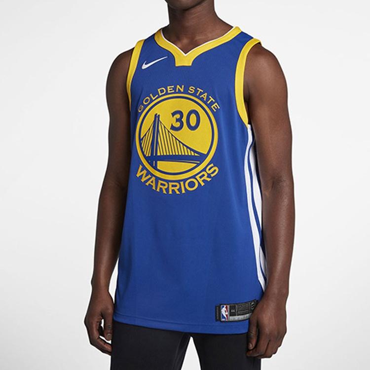 Nike Stephen Curry Icon Edition Authentic AU Golden State Warriors Jersey 'Blue' Men's 863022-495