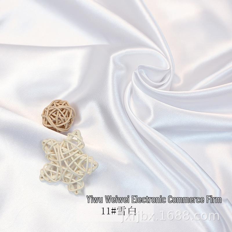 Plain Glossy Imitation Silk Satin Fabric for Clothing, Lining, & Decoration