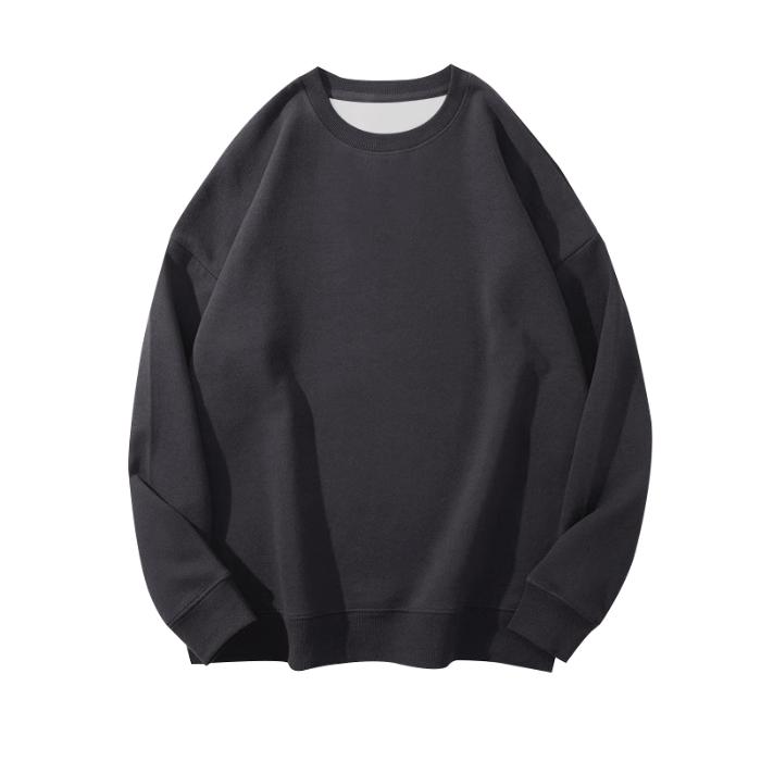 Unisex Autumn 330g Cotton Men’s Solid Hoodie Fashion Large Size Thin Men Women Pullovers Breathable O-Neck Sweatshirt Casual Oversized Male Clothes