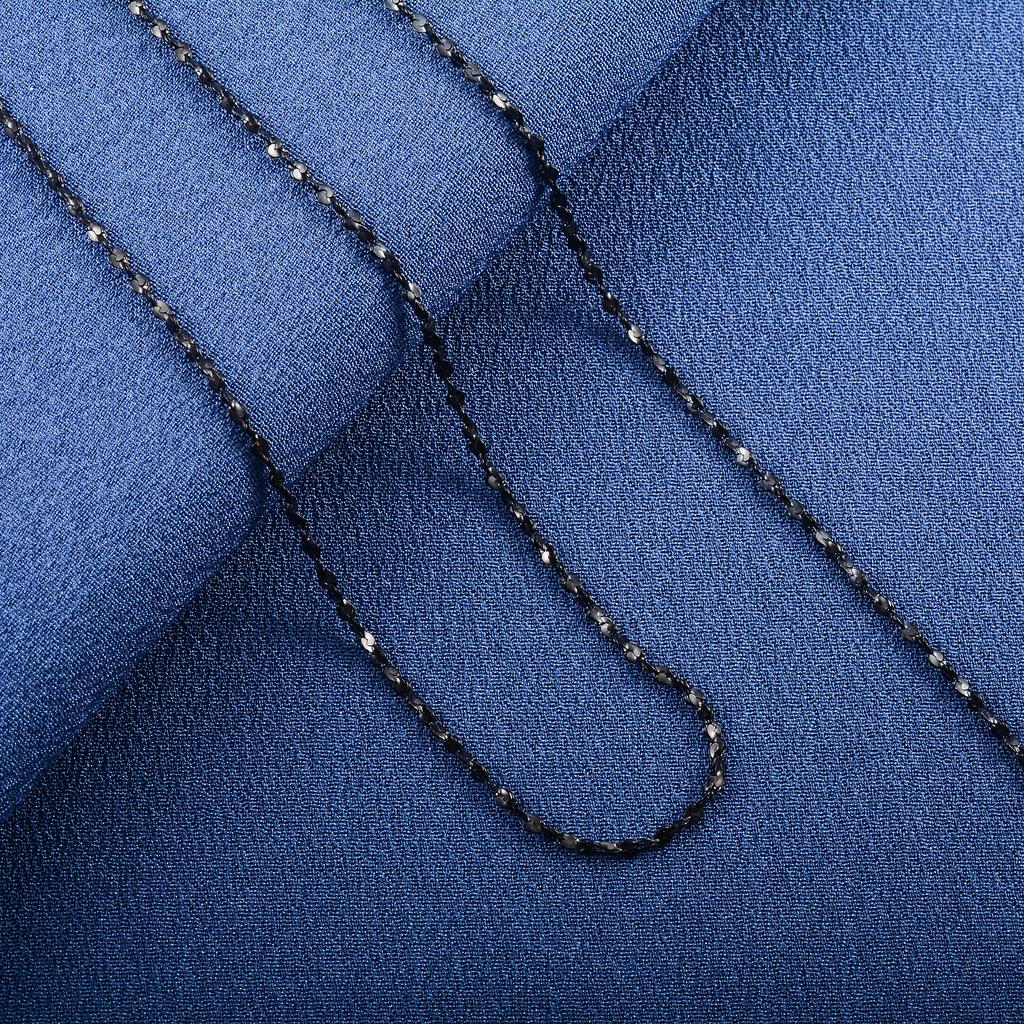 Zierliches Damen-Halskette Glitzer-Kabelkette Edelstahl Schmuckzubehör am Halsband für Damen Choker DIY Geschenk