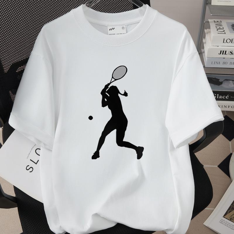 Funny Tennis Evolution TShirts for Women Unisex Evolution of The Tennis Player Tshirt Funnys Blouse Designer T Shirt Unisex Clothes