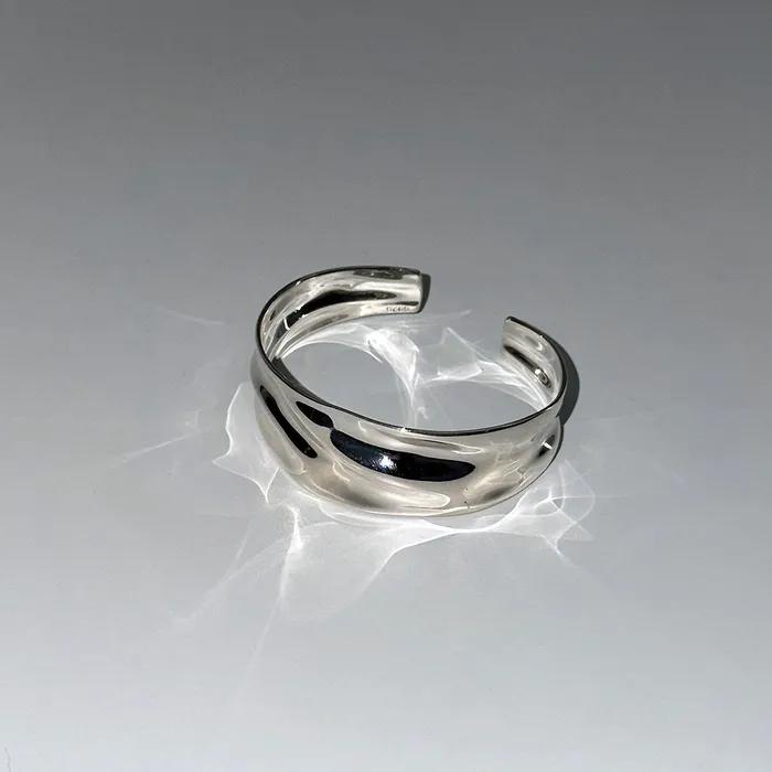 [925silver] Gentle ripples bangle