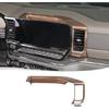 Wood Grain Center Dash Navigation Panel Cover Trim For Chevy Silverado -