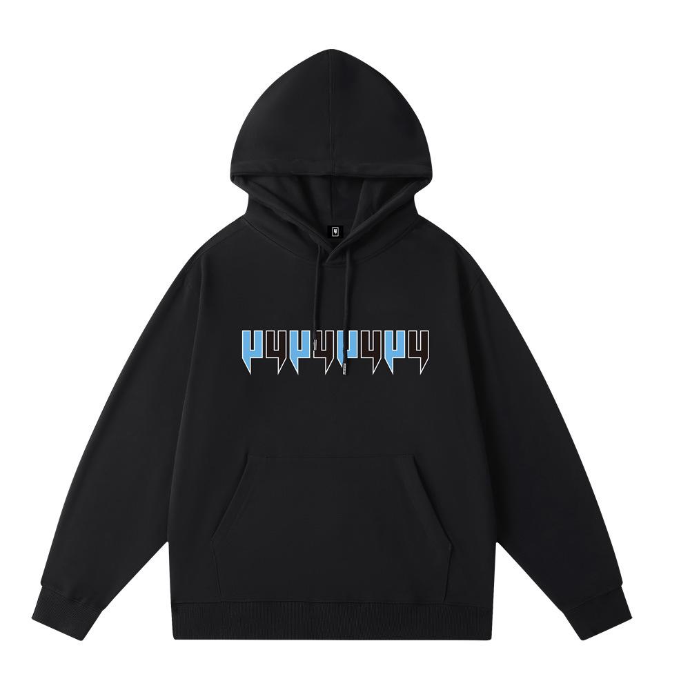 Unisex Trendy Hooded Sweatshirt with Letter Print - Autumn/Winter Loose Fit for Men & Women