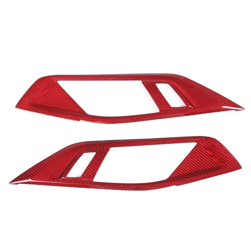

For BMW 4 Series G22 Coupe M4 G82 2020-2026 Real Carbon Fiber Interior Door Handle Panel Frame Stickers Cover Car Accessories