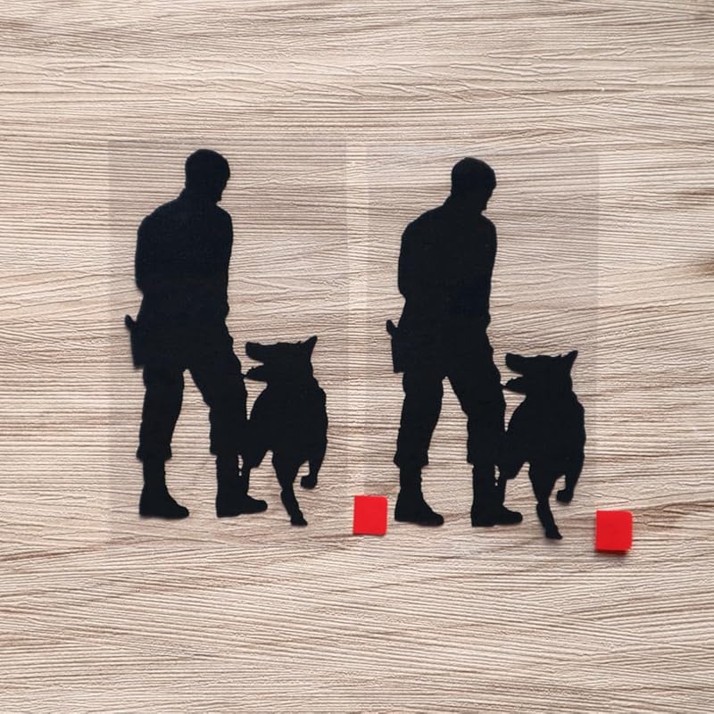 

2X Черный 4 K9 K-9 Полицейская собака Наклейка Наклейка Немецкая овчарка Обучение Автомобиль Винил Стиль a 4 Inches чёрный