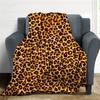 Tierhaut-Bedruckte Decke Leopard Tigerstreifen Flanelldecke Vier-Jahreszeiten-Nickerchen-Decke Schlafzimmer Dekorative Decke