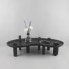 Modern Black Resin Decorative Tray for Home and Hotel