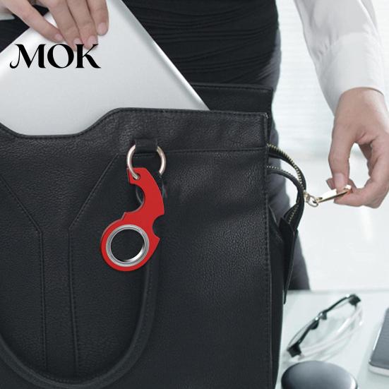 Decompression Fidget Spinner Portable Keychain Heavy Duty Metal Stress Relief Pocket Size Key Ring Kids Adults Index Finger Exercising Spinning