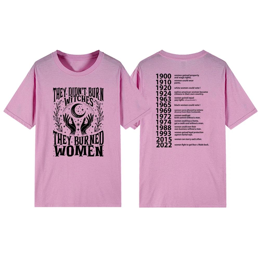 De Brände Inte Häxor De Brände Kvinnor T-shirts Feministisk Häxa T-shirt Kortärmad Dam Grafiska T-shirts Streetwear T-shirts